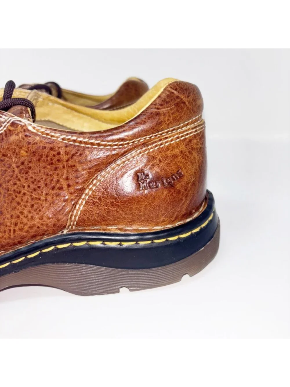 Vintage Dr. Martens 8C15 Men's Leather Split Toe Chunky Lace-Up Oxford